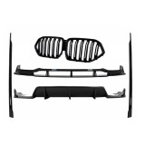 Pachet Exterior Aero BMW X6 G06 (2019-03.2023) M-Tech Black Knight Design Negru Lucios