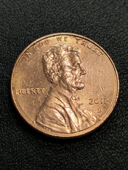 B 11 Moneda 1 Cent SUA 2012 D