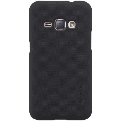 Husa de protectie pentru samsung galaxy j1 2015 nillkin frosted shield negru + folie de protectie foto
