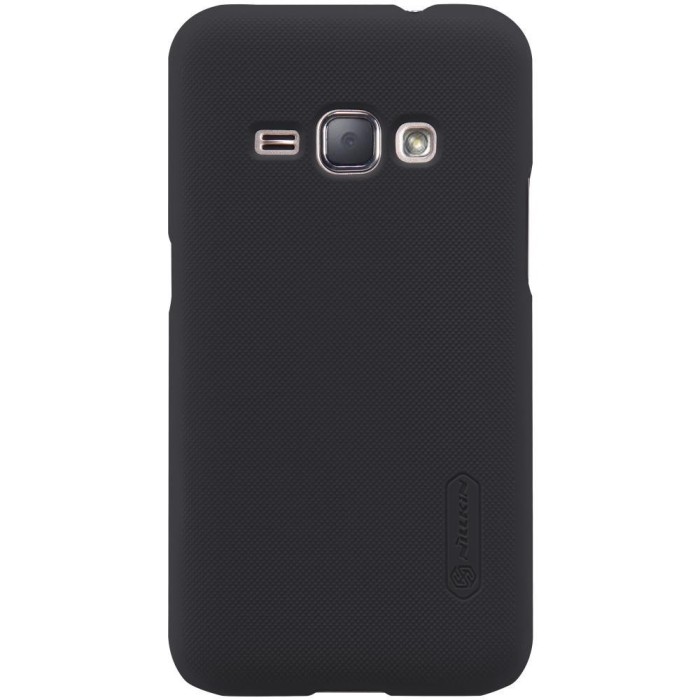 Husa de protectie pentru samsung galaxy j1 2015 nillkin frosted shield negru + folie de protectie