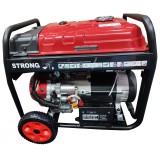 Generator curent SC8000-III STRONG, Putere 7.5kW, AVR, motor pe benzina 14.0CP, rezervor 25 litri, pornire electrica, roti