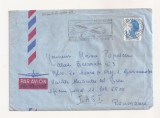 FD17 - Plic Circulat international Franta - Romania , 1982