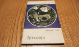 GHEORGHE ANCA (dedicatie-autograf poetului VIRGIL CARIANOPOL) - INVOCATII - Editura pentru Literatura, 1968, 98 p.; tiraj: 1440 ex.