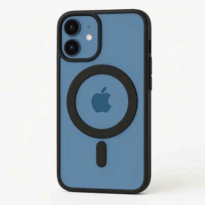 Husă transparentă iPhone 12 Pro Max, compatibilă MagSafe, protecție completă, design slim foto