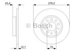 Disc frana ALFA ROMEO BRERA (939) (2006 - 2010) BOSCH 0 986 479 378