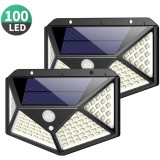 Cumpara ieftin Set 2 x Lampa 100 LED cu panou solar si senzor de miscare