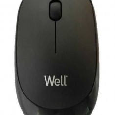 Mouse wireless Well MW104 negru USB