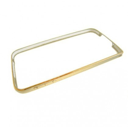 Husa Bumper Metalica Apple iPhone 4G / 4S Argintiu Bulk