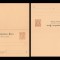 1883 Bucovina - CP dubla cu raspuns 2+2 kr Stema, intreg postal bilingv