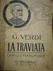 Partitura G. VERDI La Traviata, canto e pianoforte, G. RICORDI EDITORI