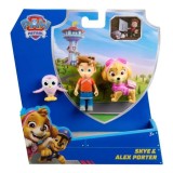 PATRULA CATELUSILOR SET 3 FIGURINE SKYE SI ALEX PORTER