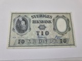 bancnota suedia 10 k 1954