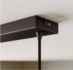 Lampa suspendata Lindby Frances in maro, din metal, (3 flacari, E27) 9624138 foto