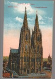 CPIB 23978 - CARTE POSTALA - CATEDRALA DIN KOLN, KOLNER DOM. COLOANELE, GERMANIA, CIRCULATA, 1921, INTERBELICA, STAMPILA, TIMBRU