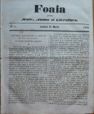 Cumpara ieftin Foaia pentru minte , inima si literatura , nr. 8 , 1862 , Director I. Muresanu