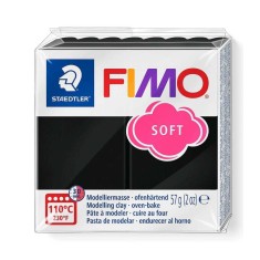 Pastă polimerică FIMO Soft 57g Negru