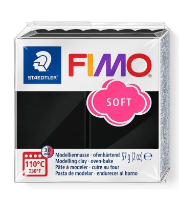 Pastă polimerică FIMO Soft 57g Negru foto