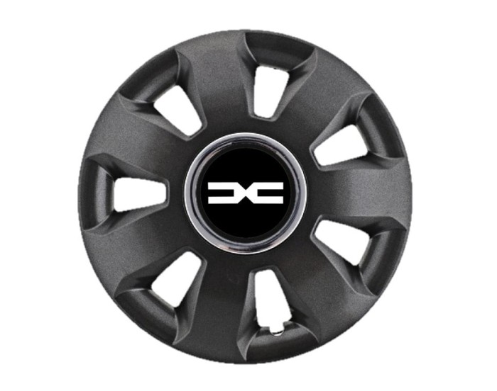 Set 4 Capace Roti Autohelix MSA&reg; potrivite jantelor de 16 inch, pentru Dacia Nou model Ares Black