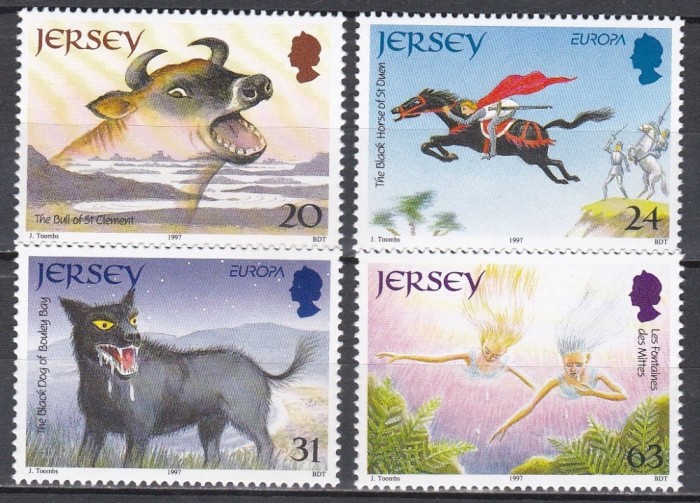Jersey 1997 - EUROPA - Povești și legende - Mituri din Jersey, MNH