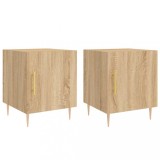 Cumpara ieftin Noptiere, 2 buc., stejar sonoma, 40x40x50 cm, lemn compozit