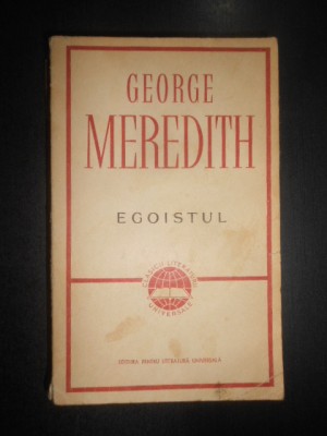 George Meredith - Egoistul foto