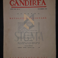 PETROVICI I. (Profesor), GANDIREA (Revista), Anul XIX, Numarul 8, Octombrie 1940, Bucuresti