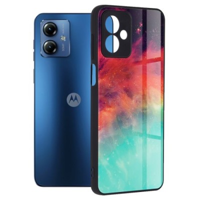 Husa pentru Motorola Moto G14 - Techsuit Glaze Series - Fiery Ocean foto