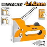 Capsator tapiterie cu 1000 capse, pentru lucrari de tapiterie si fixare - Ingco HSG1404