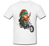 Tricou &quot; Character on a motorcycle &quot;