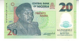M1 - Bancnota foarte veche - Nigeria - 20 naira - 2007