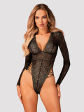 Body Merlys Obsessive, Negru, XS/S