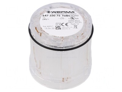 Semnalizator LED portocaliu IP65 foto