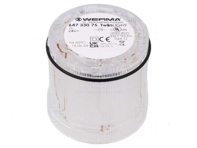 Semnalizator LED portocaliu IP65