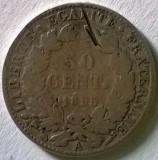 Moneda Franta - 50 Centimes 1895 - A - Argint