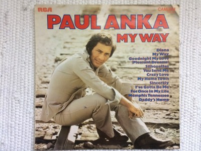 paul anka my way 1974 disc vinyl lp selectii muzica pop rock RCA Camden UK VG+ foto