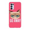 Husa compatibila cu Oppo A73 model Go away Grumpy Cat, Silicon, TPU, Viceversa, Transparent, Carcasa
