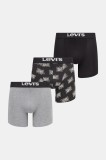 Levi&#039;s boxeri 3-pack culoarea gri, 37149-1190