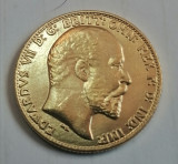 Replică după moneda de aur 1 sovereign 1902