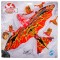 Jucarie dragon zburator, portocaliu, 27 cm