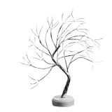 Decoratiune luminoasa, Alimentare USB/Baterii, LED, Argintiu/Alb, Oem