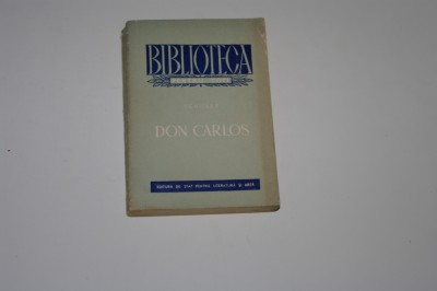 Don Carlos - Schiller - 1955 foto