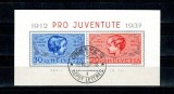 Elvetia 1937 - Pro Juventute, colita stampilata