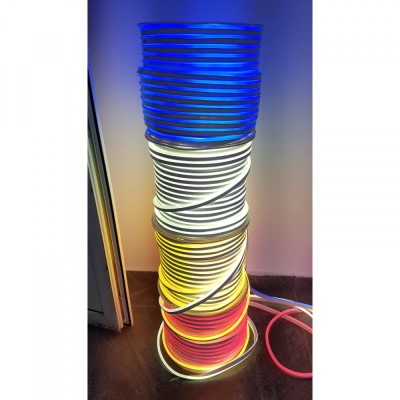 Tub luminos Neon Flex, Furtun Luminos Flexibil LED 10 m alb cald foto