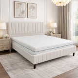 Saltea ortopedica Astral Standard Spring 180x200x25 cm, arcuri Bonell, husa detasabila tricot, hipoalergenica, fermitate tare