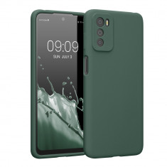 Husa Kwmobile pentru Motorola Moto G42, Silicon, Verde, 59185.166 foto