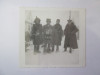 Foto colectie 65 x 58 mm ofițeri la alegerile din Orșova,decembrie 1933