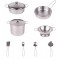 Set de bucatarie, ustensile, oale, sort, 10 elemente, MalPlay 109105