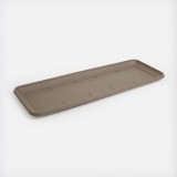 Farfurie dreptunghiulară pentru jardinieră din plastic Mocca, CMCLASS