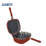 Cumpara ieftin Tigaie dubla Cooking by Heinner, Calabria, 30x24x12 cm, aluminiu, multicolor