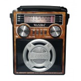 Radio Cu USB , Card Reader , FM, AM , SW , Lanterna LED , Acumulator Integrat , Culoare Lemn